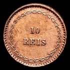  D  Luis I 10 Reis  6 38g  1871 Bombain Km-303 Xf
