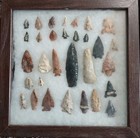 Vintage Arrowhead Collection     Flint  Obsidian  Chert  Jasper     50  Points