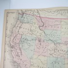 United States And Territories Original Antique 1876 Hand Colored Map Atlas Page