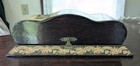 Antique Wood Celluloid Hinged Glove Hankie Box Victorian Ladies Floral Roses 