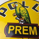 Vintage Polly Motor Oil Sign - Porcelain Premium Gasoline Pump Plate Sign