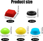 250pcs Bump Dots For Visually Impaired  Assorted Sizes Adhesive Silicone Braille