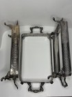 3 Silver Plated Chafer Buffet Set Dish Stand Food Warmer Serving Tray Holder lid