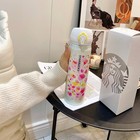 Starbucks 17oz Cherry Blossom Pink Gradient Stainless Steel Vacuum Tumbler Cup
