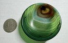 Old Agate Stone Japanese Chawan Tea Bowl Silkworm Lines         