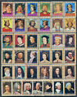 English Monarchs Pairs W tabs Barbuda  43 - 79 Mint Nh Set 37 Different Royalty