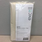 Excell 040o0-0699-111 70 In  H X 71 In  W Vinyl Solid Shower Curtain Liner Bone