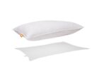 Canadian Down   Feather Co - White Goose Feather Pillow - 100  Cotton