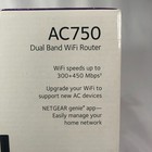 Netgear Ac750 Dual Band Wifi 5 Black Router Wireless Network R6020 Fast