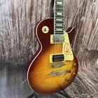 Jimmy Page Electric Guitar 6 Stings Flame Maple Veneer  Shipping From The Usa