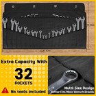 Wrench Roll Up Pouch Bag 32  Pocket Tool Organizer Holder W Sae   Metric Labels