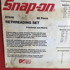 Snap On Tools Master Rethreading Set Rtd48 Fractional And Metric Usa Read 