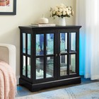 Led Curio Display Cabinet antique Display Cabinet W adjustable Shelves retro Des
