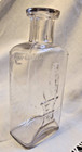 Antique Clear The Owl Drug Co  Medicine pharmacy Bottle 4 5  Single Wing
