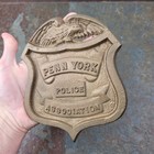 Vintage Penn York Police Association Metal Plaque Badge