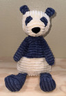 Jellycat Cordy Roy Blue   White Panda Bear Corduroy Soft Toy Animal 16  Rare Htf