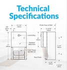 Bobrick Classic B-2888 Multi-roll Toilet Tissue Dispenser Nib Able To Lock