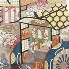 Excellent Bag Belt Drum Pattern Pure Silk Used Buys-0