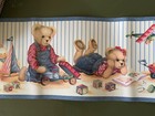 Blue Jean Teddy Bear Playtime 5    X15    Self Adhesive Border Nursery Kids Room New
