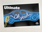 Amoco Ultimate Gas Ohyeah 1999 Double Sided Advertising Poster Board 12    X 18   
