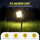 250w Halogen Light Bulbs R7s 78mm 3 1inch T3 Halogen Bulbs 2700k Warm White J Ty