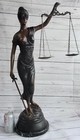 Lady Justice Bronze Statue Sculpture 32  Themis Art Figurine For Office Decor