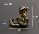 Brass Snake Animal Statue Small Sculpture Tabletop Figurine Home Decor Gifts
