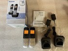 Panasonic Kx-tgb812s Compact Cordless Phone 2 Handsets Silver Backlit Display