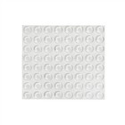 100 Pcs Self-adhesive Cabinet Door Bumpers  Clear Sound Dampening Rubber 
