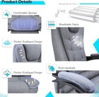 Office Chair 7 Point Vibration Massage Heat Ergonomic Recliner Footrest