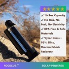 Portable Solar Kettle For Camping Hiking Solar Powered Thermos 16 9 Fl Oz
