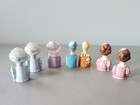 Lot Of 7 Vintage Avon 1980s Thimble Ladies Of American Fashion Thimbles