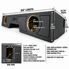 Sub Woofer Box Chevy Silverado 99-06 Ext Cab 2x8 Woofers Front Fire Ported