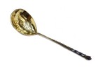 Russian 84 Gilt Silver And Cloisonne Enamel Spoon 2nd Kokoshnick 1908-1926
