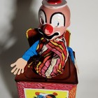 Mattel Clown Jack-in-the-box Wind-up  1961 Vintage Tin Toy Music Box Works