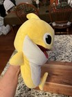 Pinkfong Baby Shark Yellow Shark Plush Stuffed Animal Sings Puppet Toy