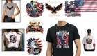6 Durable Heat Transfer Vinyl Iron-on Patches For 250th Celebration Apparel
