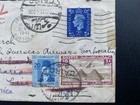 Gb Egypt 1941 Wwii Boac Horseshoe Route Cover Cairo Airport Redirected To Durban