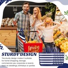 Paterr 100 Pcs Reusable Grocery Bags Bulk Shopping Tote With Handle Non Woven   