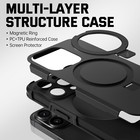 For Iphone 15 Pro Max Plus Case Shockproof Cover Magsafe Screen Protector 2layer