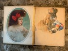 Early 1900s Scrapbook Album Women Female Ladies Pictures Wwi Dresses Fashion 