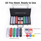 Sharkplay 300 Pcs Poker 9 5 Inches By 16 Inches  Red blue green white black