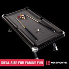 7 5  Pool Table Drop Pocket Billiard Steel Legs Balls Cue Stick Set Family Game