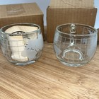 Nestle Nescafe Glass Coffee Mug Set Of 2 New Nib Vintage World Globe  Nib