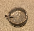 Antique Foot Rail Bar 2  End Plug Cap Solid Brass