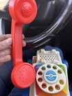 Fisher Price Chatter Phone Pull Toy Vintage Style 2009 Basic Fun Rotary Toy