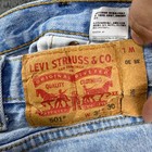Vintage Levis 501 Jeans Mens Denim Light Wash Button Fly Straight Leg Jeans