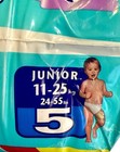 Vintage Pampers Plastic Diapers Size Junior Babies Up To 55lbs  imported 