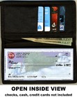 Wolf Wolves Colorful Design Checkbook Cover Wallet Credit Card Money Holder New