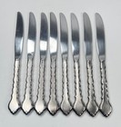 8 Oneida Community Cello Stainless Dinner Knives Burnished 9 1 8  Betty Crocker